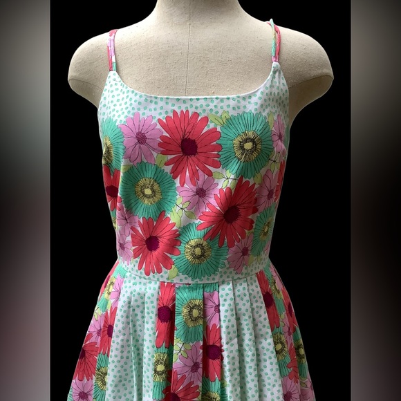 BEA & DOT BY MODCLOTH FLORAL VINTAGE INSPIRED  FLORAL PRINT DRESS SIZE X… TWEE - Picture 6 of 16